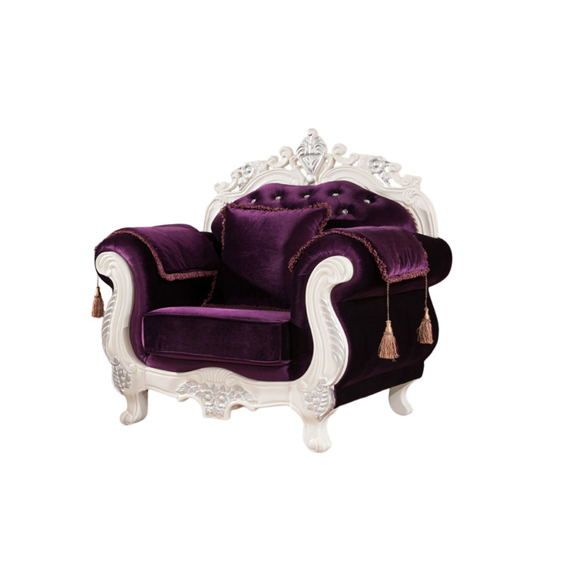 Chaise de luxe en tissu européen