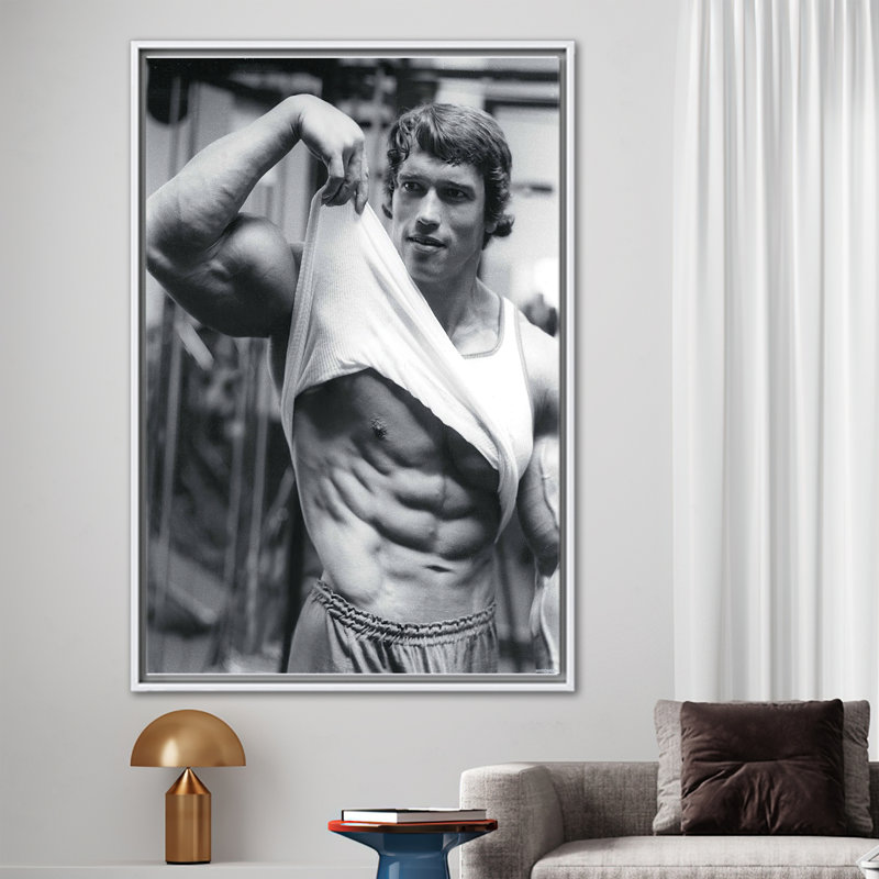 Print on Canvas, 50 cm H x 70 cm W, White Floater Framed