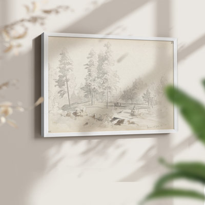 Vintage Sketch Work-XXIX -Framed Print - Restickable