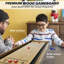 Shuffleboard et jeu de curling 2 en 1, ensemble de jeu de curling de table de jeu de galets portable avec 8 roulettes