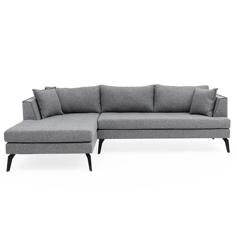 Upholstered L-Shaped Sectional, Left Hand Facing