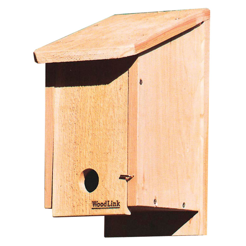 Unfinished Cedar Wood Birdhouse for Winter Roosting and Shelter