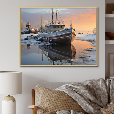 Winter Icy Harbor II - Imprimé