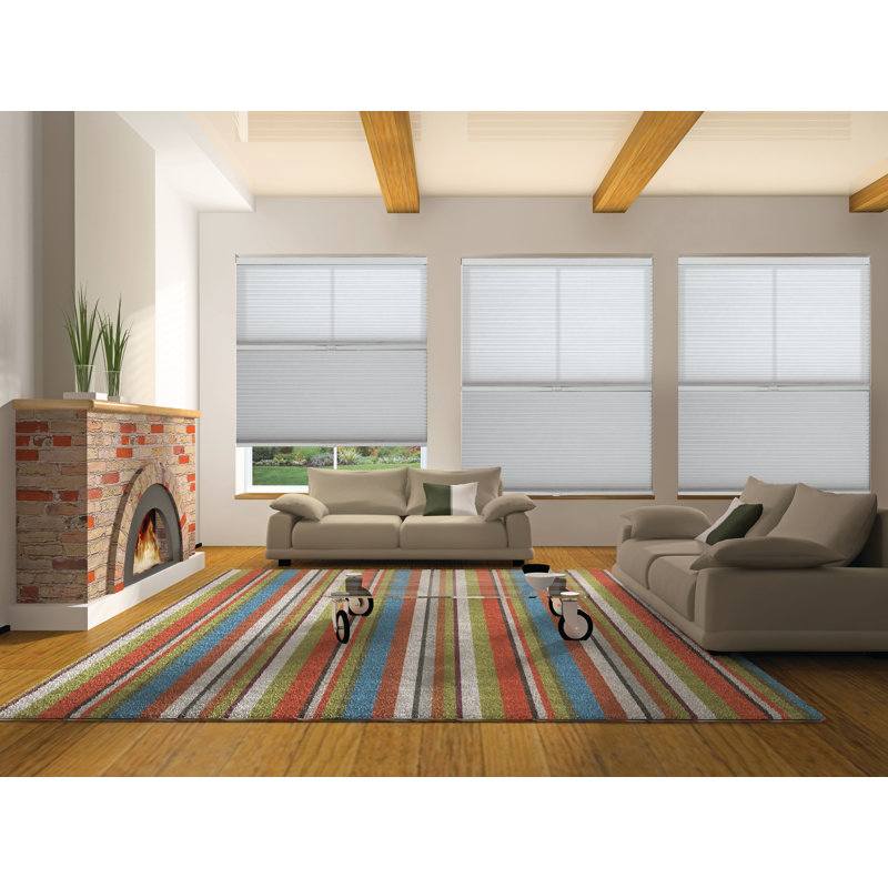 Store cellulaire sans cordon jour / nuit, cellule simple 9/16 po, Blanc, 27.5" W x 48" L