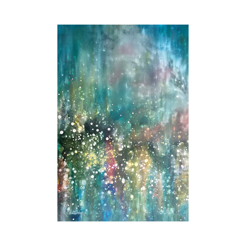 In Rainbows 1 Piece Painting on Canvas, 66.04 cm H x 45.72 cm W x 1.91 cm D, Wrapped Canvas