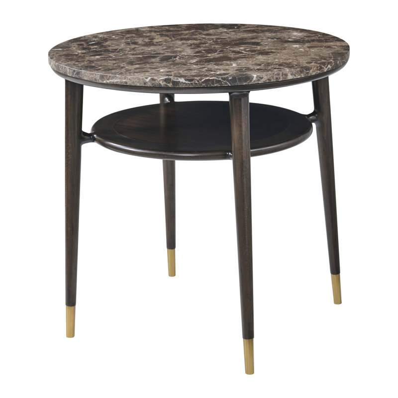 Ashburton Place Round Marble Top Side Table