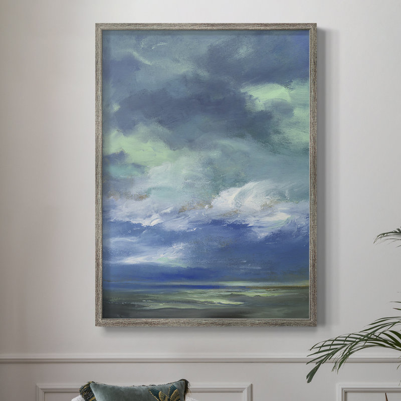 «Island Morning», reproduction encadrée - bois massif, H 21 po x l 17 po