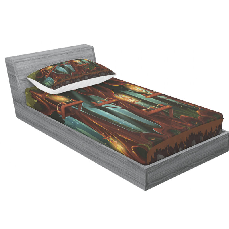 Microfiber Sheet Set, Twin Sheet Set with Fitted Sheet