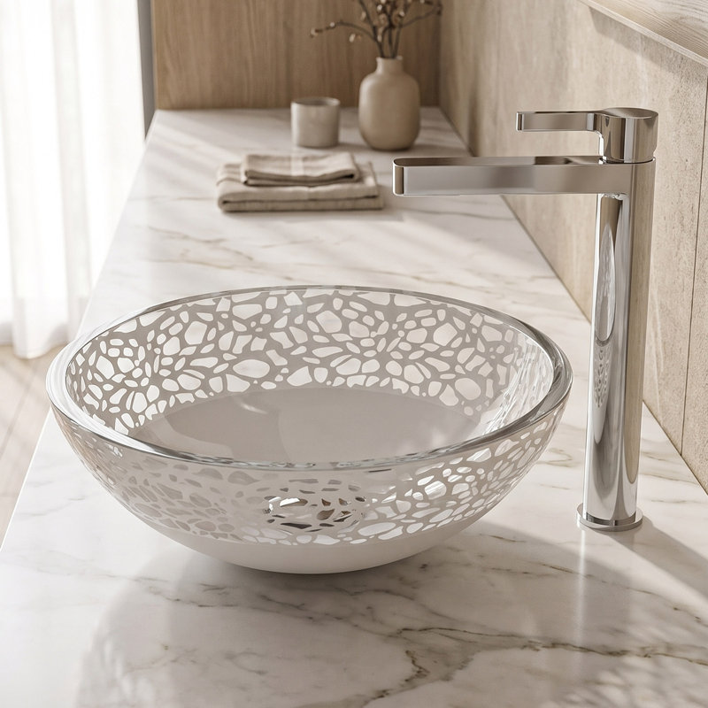 Atelier 16'' L Bathroom Sink, White Mat