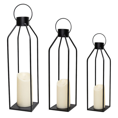 Kainoah 22'' H Metal Lantern with Candle Included