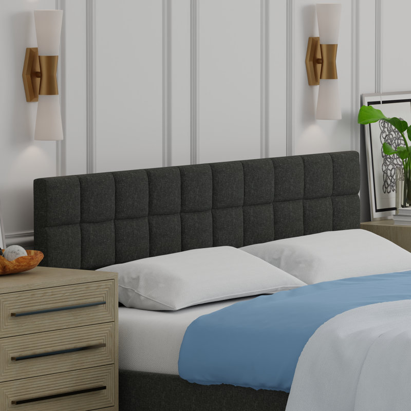 Barthmaier Upholstered Headboard, Dark Gray, King