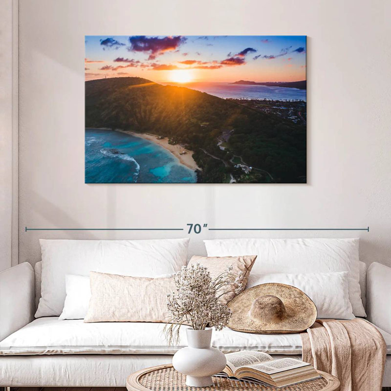 Coucher de soleil Gillard Hanauma Bay, H 30 po x l 45 po