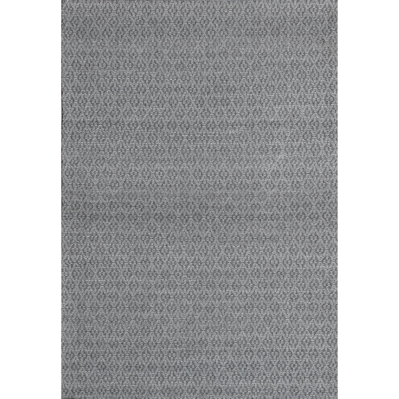 Tapis gris tissé à la main Sharice, Rectangle de 5 pi x 8 pi