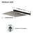 12 Inches Wall Mounted Rain Shower Head,Square Showerhead With Shower Arm,Stainless Steel,Brushed Nickel-111179739