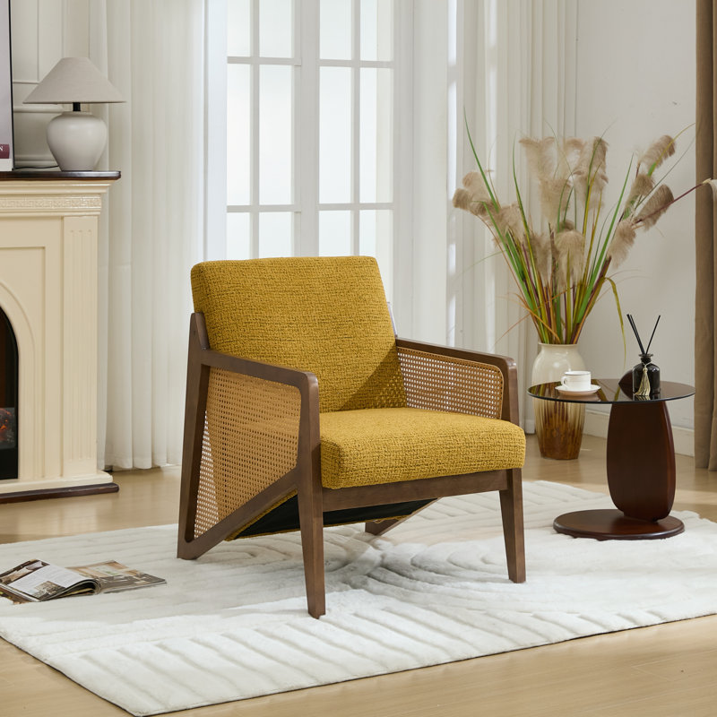 Fauteuil Karoll Chisara, Jaune, 1