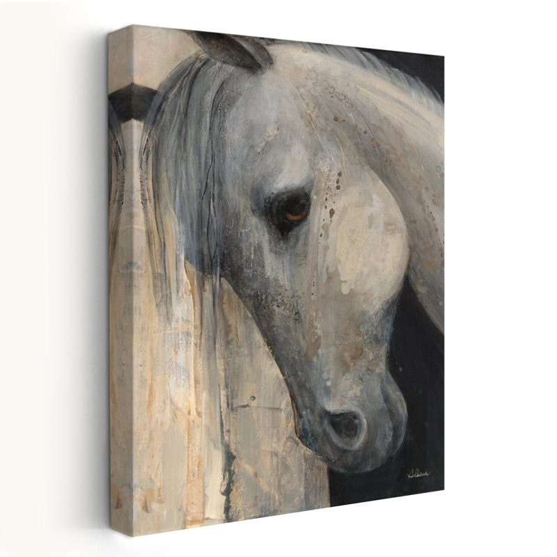Beauté, culture, animal contemporain, noir, gris, beige, brun, H 60 po x l 40 po