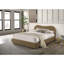 Magnifique cadre de lit pour chambre à coucher capitonné avec velours brun-833908924-833908925