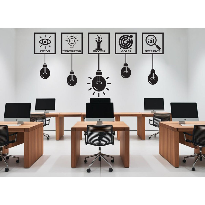 Vision, objectifs, recherche et succès, H 75 po x l 38 po, Orange