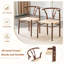Chaises de salle à manger confortables, style triangulaire tissé en métal pour la cuisine
