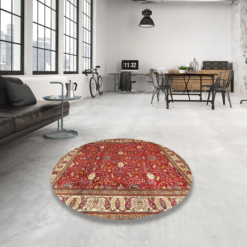 Aaronsburg Oriental Indoor Rug, Round 6'
