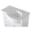 Comptoir de meuble-lavabo droit 38 po