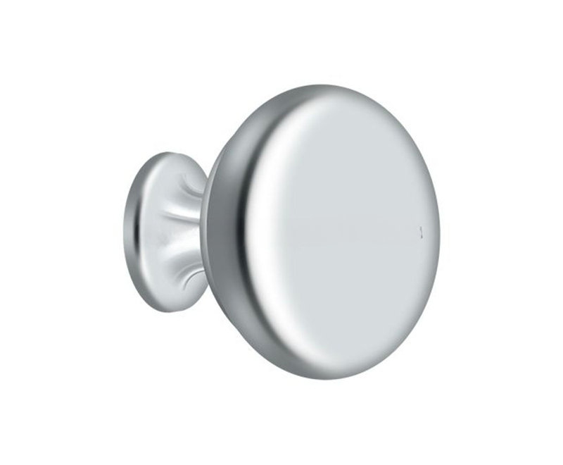 Mushroom Knob, Polished Chrome