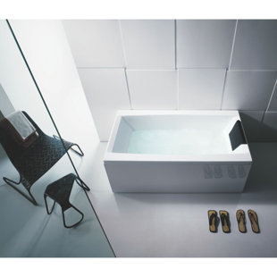 Eden 70.9'' x 31.5'' Freestanding Soaking Acrylic Bathtub