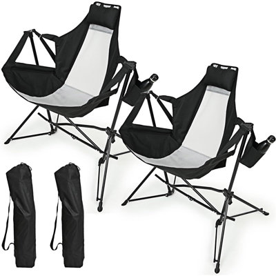 Hammock Camping Chair Folding Portable Rocking Chair  Set of 2