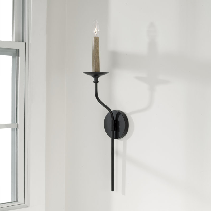Wilder Steel Candle Wall Light