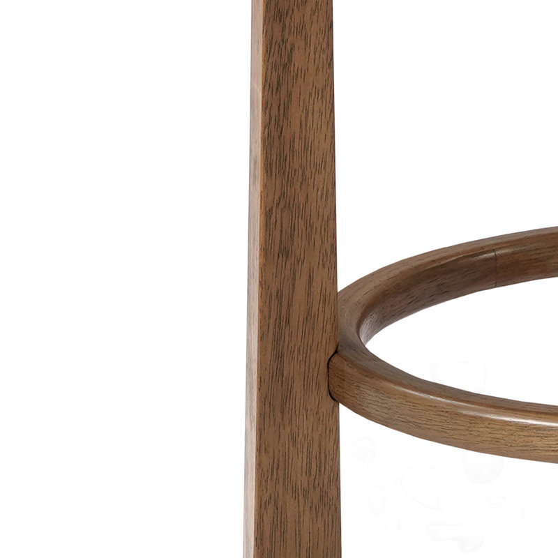 Tabouret de bar intérieur en bois rembourré, Green