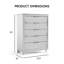 Commode 5 tiroirs Merlyne