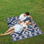 Tapis bleu marine intérieur / extérieur Kimmons Southwestern-1003902715
