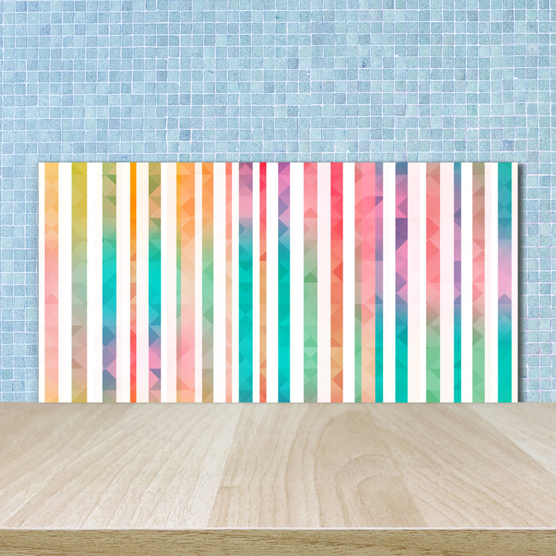 50cm W x 100cm L Glass Peel and Stick Panel
