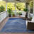 Machine Washable Indoor/Outdoor Bourkelands ACN2350 Stripes Rug-2131164645