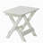 HIPS Foldable Small Table and Chair Set with 2 Chairs and Rectangular Table  White