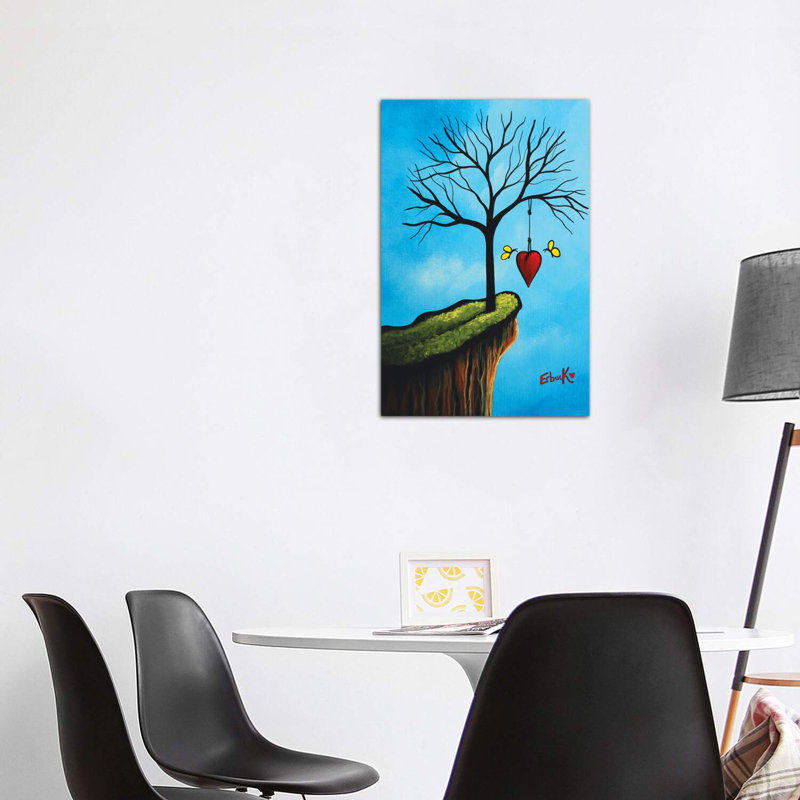 New Beginnings Start With Love - Wrapped Canvas Print, 101.6 cm H x 66.04 cm W x 1.91 cm D