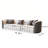 Business Reception Sofa Set in Sober Gray