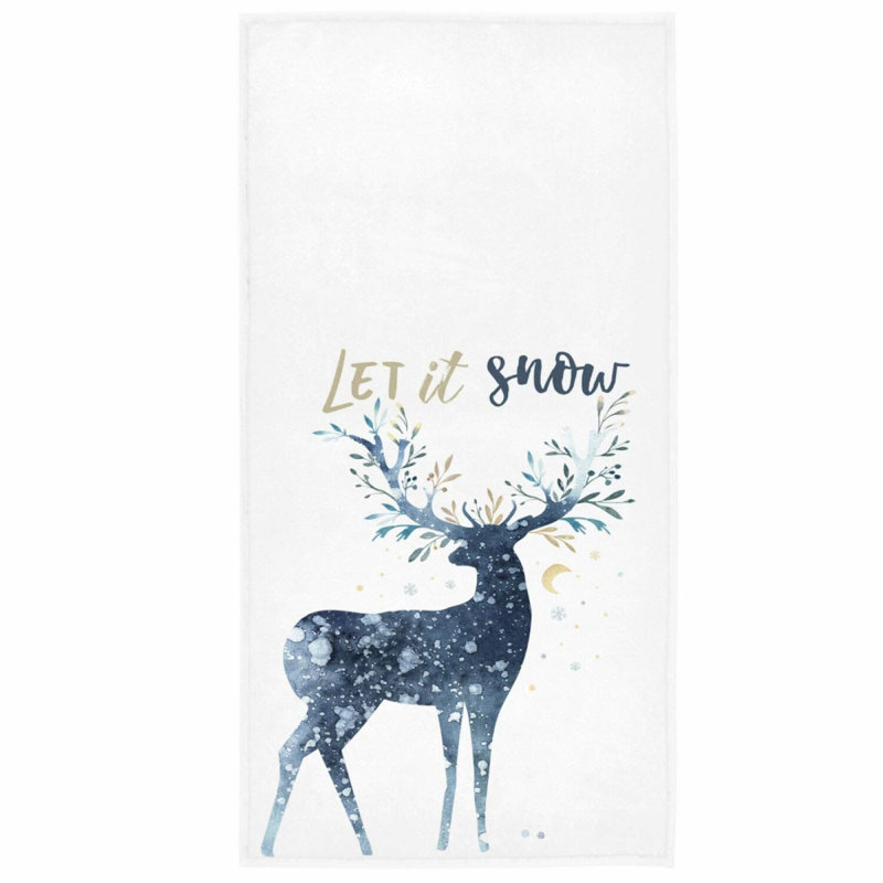 Winter Wonderland Snowflake Hand Towels - Soft, Absorbent, and Perfect for Kitchen, Bathroom, or Guest Use - Ideal Housewarming Gift - 16 x 30