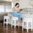 Maven Lane Pullman Backless Stool with Fabric Upholstery-93618713-93618718