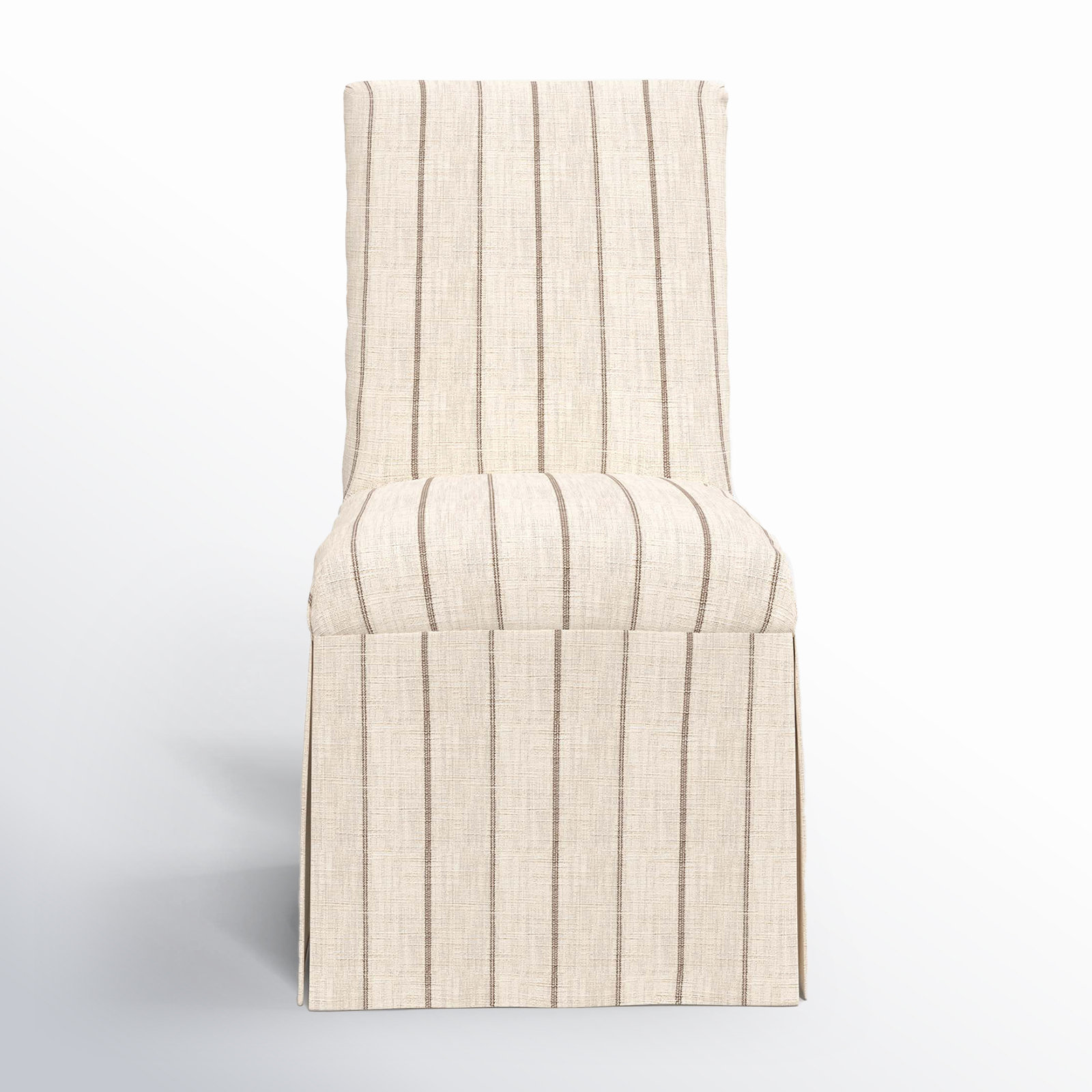 Silvia Parsons Dining Chair, Fritz Charcoal Stripe