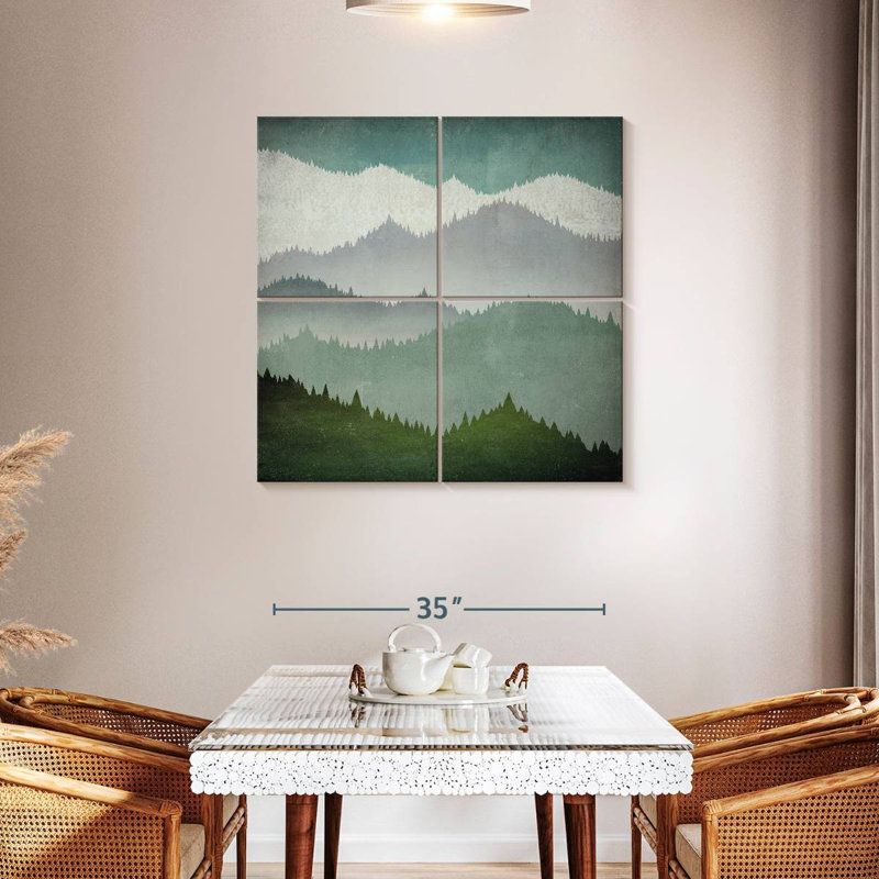 Forest's First Snow, 38" H x 38" W