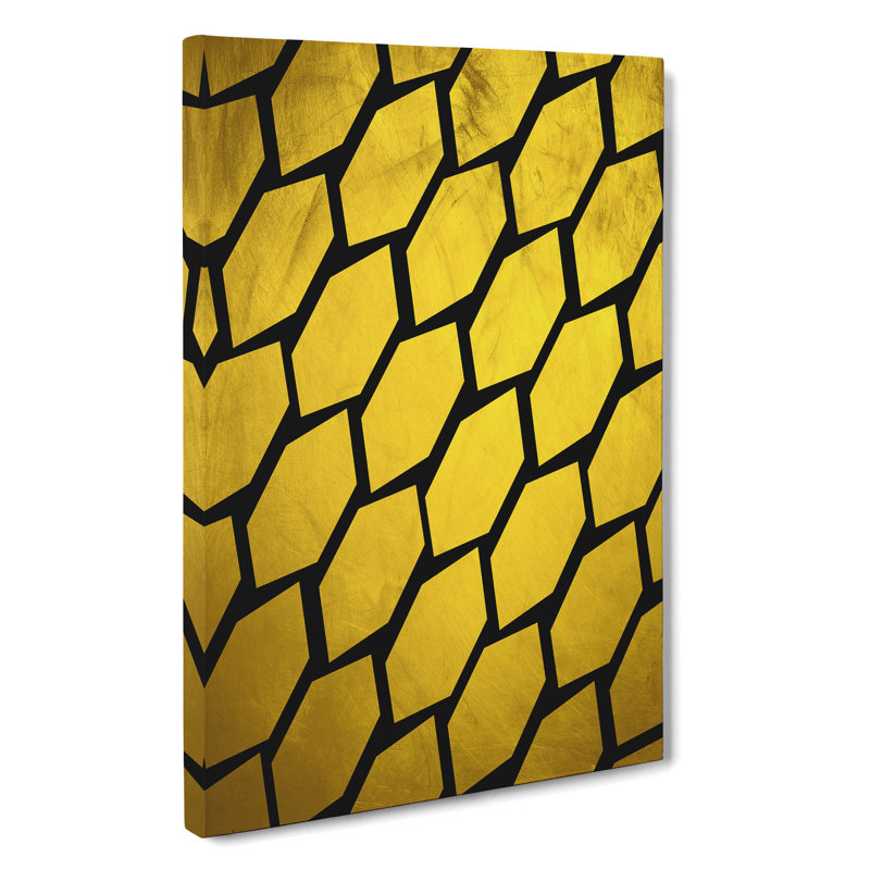 Golden Beehive - Wrapped Canvas Print, 60cm H x 40cm W x 3cm D