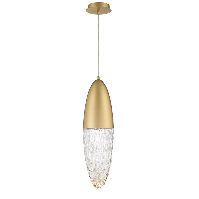 Luminaire suspendu 1 lumière , Or