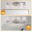 Luminaire de meuble-lavabo moderne avec abat-jour en verre martelé, fixation murale antirouille pour une décoration polyvalente-1543849432-1543849435