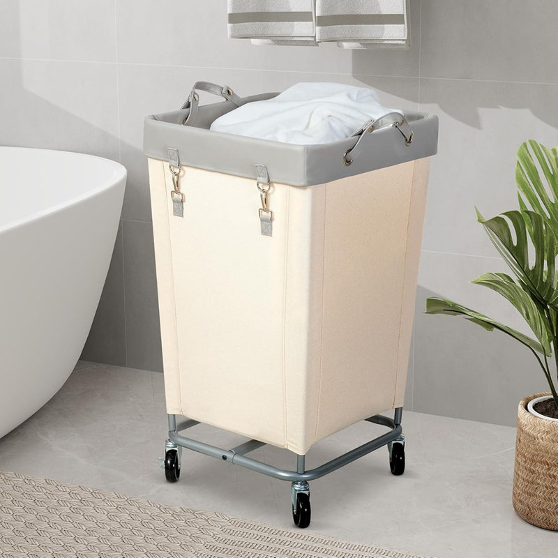 Laundry Hamper With Wheels, 160L Rolling Laundry Sorter ...