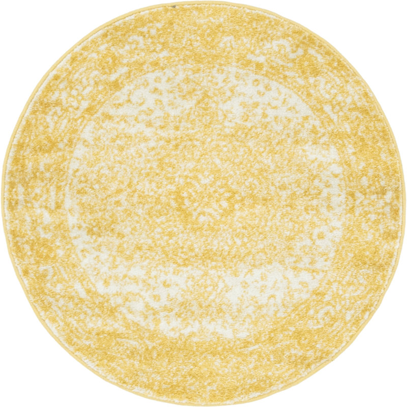 Oriental Area Rug, Round 91cm