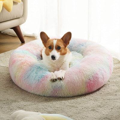 Deolindo Oval Faux Fur Pet Bed