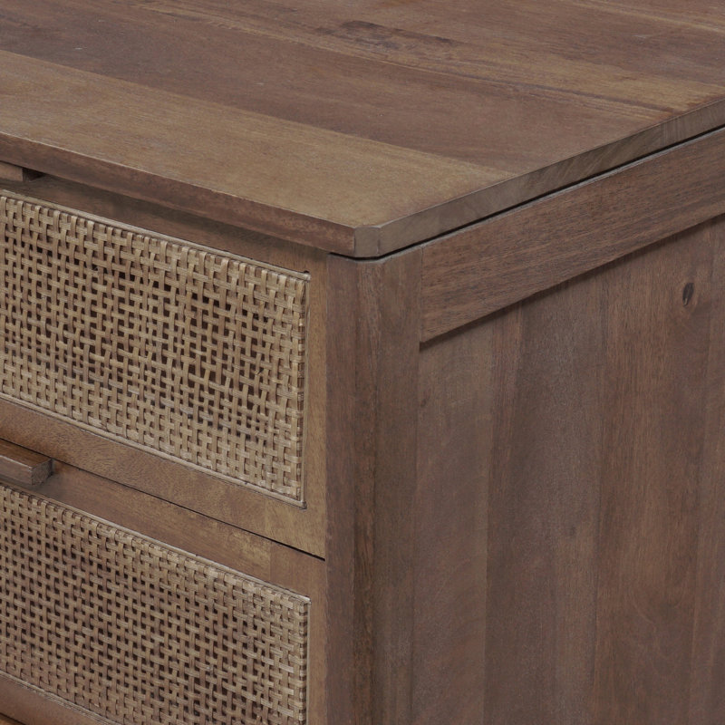 Sydney Large Nightstand, Brown Wash