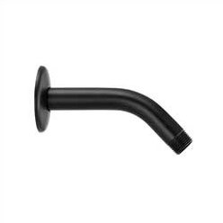6" Shower Arm with Flange in Satin Black