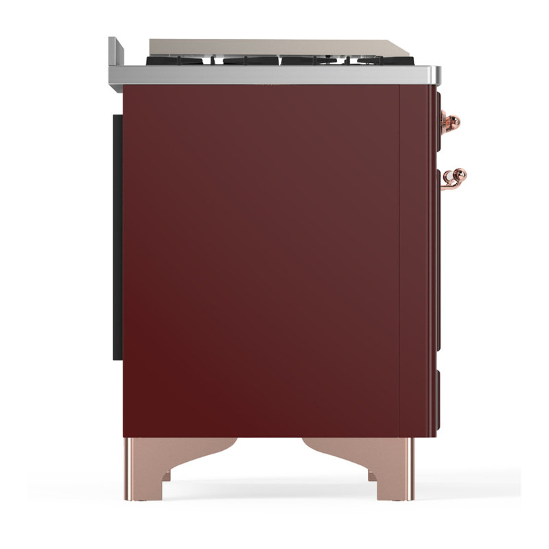 Majestic III Series 60 Inch Dual Fuel Range with 7 Sealed Burners, Griddle, in Blue Grey (Liquid Propane, Burnished Trim)